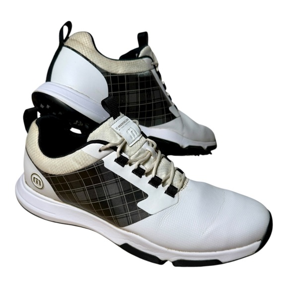 Travis Mathew Ringer 2 Tartan Plaid St Andrews Spiked Golf Shoes Rare Men’s 11 - Picture 1 of 7